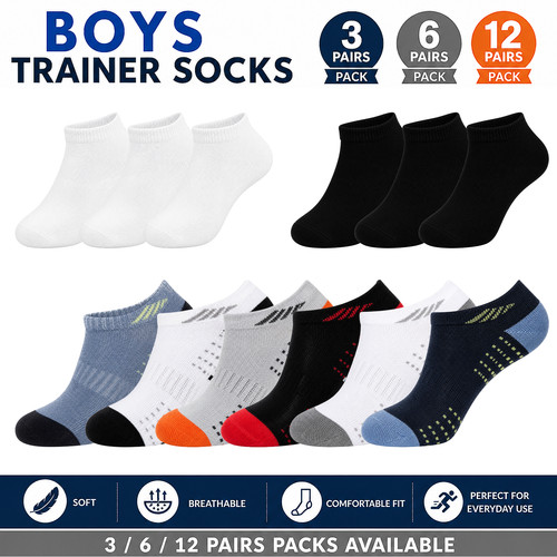 Kids boys trainer socks - boys,