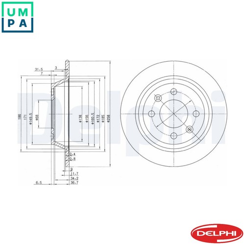 Brake disc bg2420 for - disc,