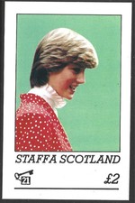 Staffa Scotland 1982 Princess Diana's 21st Birthday, MNH Imperf M/S Sheet #M2595