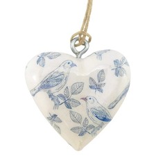 Floral Heart Wooden Hanging