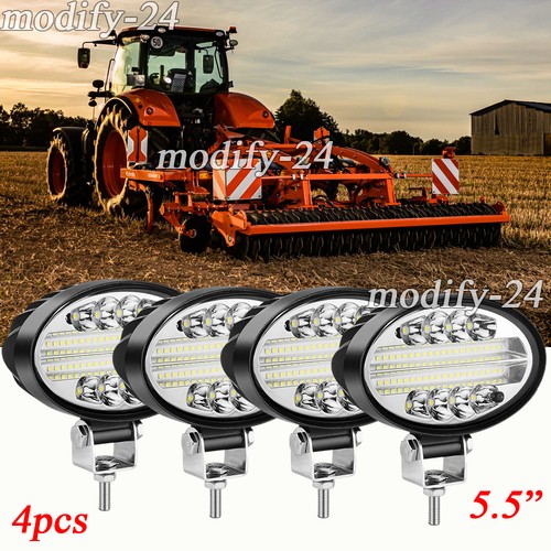 4pcs inch oval led work - 5.5"inch,