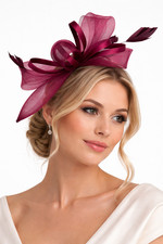 Flower Feather Hair Hat