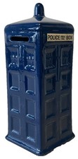 VINTAGE DOCTOR WHO TARDIS POLICE CERAMIC MONEY BOX BBC TV RELATED