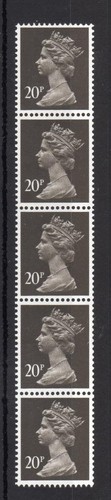 20p machin unmounted mint - unmounted, coil