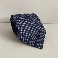 HARRODS Vintage Silk Navy Blue