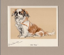 .Lucy Dawson  ~ Pekingese ~  Colour Print Genuine Vintage 1939