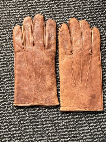 Vintage mens nappa leather tan - nappa,