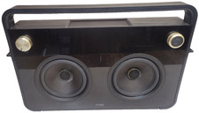 TDK ETP68102BLK Life On Record 2 Speaker Boombox Black Tested & Working