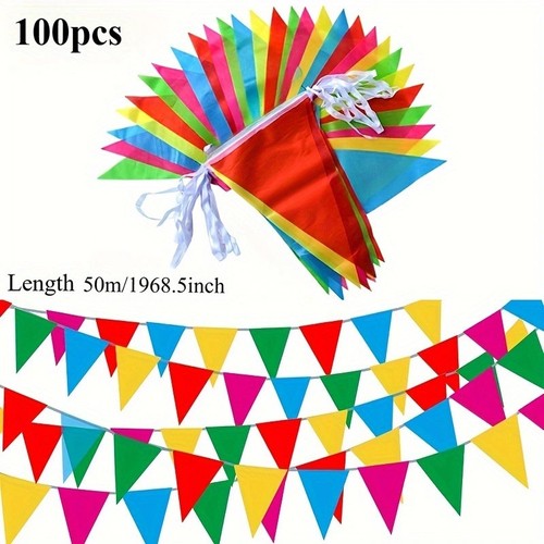 Multicolour triangle bunting - triangle,