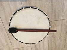 Hand crafted Shamanic ceremonial drum, beater, 33cm diameter, good sound