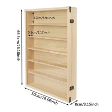6 Tier Wooden Wall Mounted
