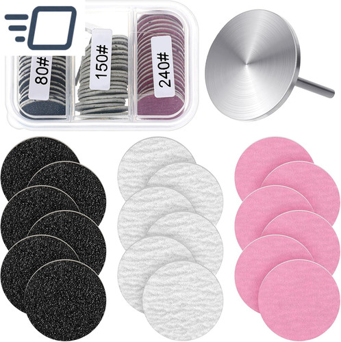 60pcs sanding paper discs with - sanding,