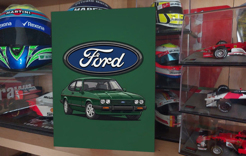 Ford capri 280 - cartoon, metal