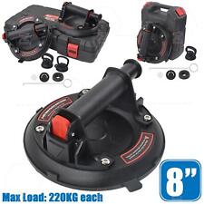 2X 8" 440kg Vacuum Suction Cup Glass Lifter Granite Sucker Pump Lift Heavy-Duty