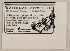 1941 Print Ad National Mower Co. Sickle Mowers St Paul,Minnesota