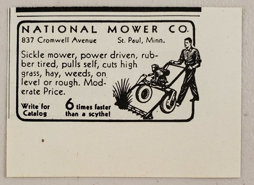 1941 print national mower - 1941,