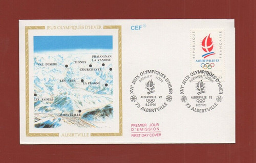 Fdc 1990 winter olympic - 1990,