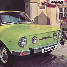 1974-77 SKODA 110LS Sales Brochure with Formula Junior Race Car - Classic Car