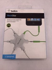 BRAND NEW Belkin RockStar 5 Port Audio Headphone Splitter 3.5mm