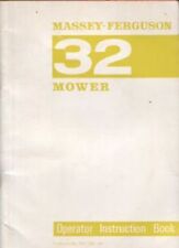 Massey Ferguson MF32 Mower Operators Manual - MF 32