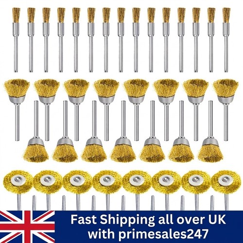 45pcs brass polishing wire cup - brass,