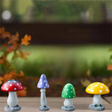 Mini toadstool ornament 4pc - mini,