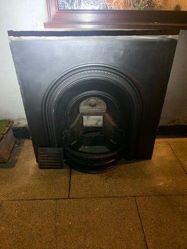 Cast iron fireplace insert - cast,