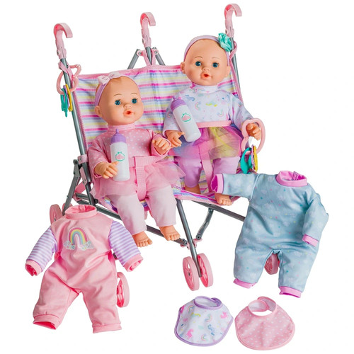 Baby doll and - doll, stroller