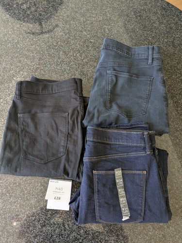 Straight fit jeans w34 l29 - m&s,