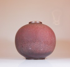 Stunning Red Stoneware Vase