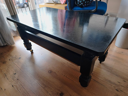 Black wooden rectangular - black,
