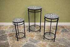 Set of 3 Mosaic Side Tables |