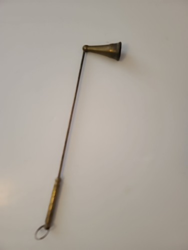 Vintage mcm 70s brass candle - mcm,