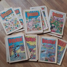 JOBLOT OF 46 BEEZER COMICS FROM THE LATE 1980s