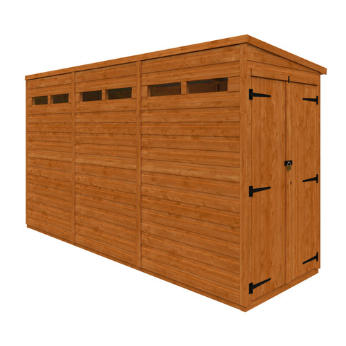 12x4 pent security - 12x4, shed