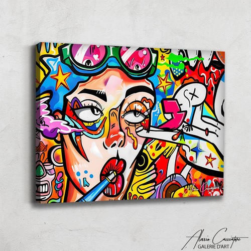 Pop art wall - wall, canvas