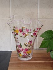 Large Hand Painted Ruffled