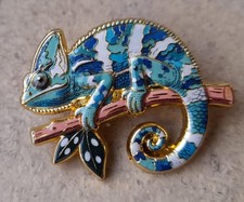 Chameleon Metal Enamel Pin