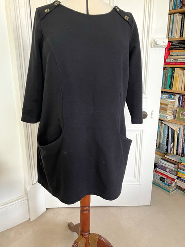 Boden black ponte shift - black,