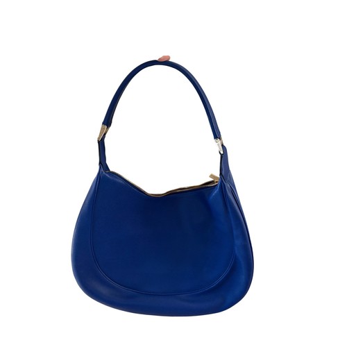 Valextra blue leather hobo - valextra,