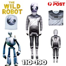 The Wild Robot Cosplay Kids Costume Outfit Jumpsuit Mask Book Week Halloween UK