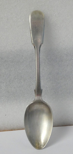 Silver plate spoon - plate,