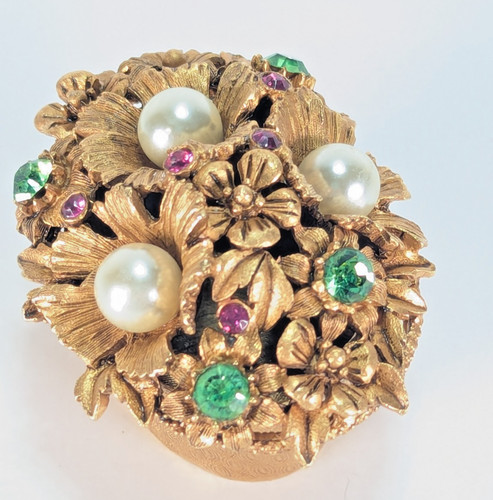 Vintage florenza goldtone faux - vintage,