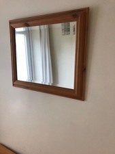 pine framed bevel edge mirror