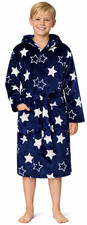 Kids Navy Stars Dressing Gown