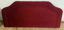 Bed Headboard Back Board Red Fabric Velvet Type Material 91cm x 43cm