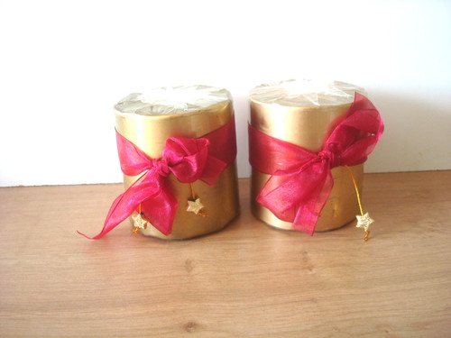 Vintage pair gold christmas - vintage,