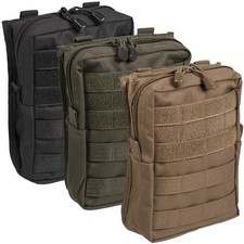 MOLLE Utility Belt Pouch Zipped Airsoft Security Tactical Army Webbing 19 x 23cm