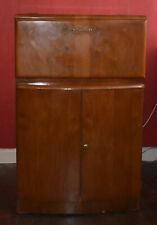 Beautiful Bird's Eye Maple ArtDeco Cocktail Cabinet & Bonzer Condiment Dispenser