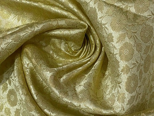 Soft metallic cream banarasi - cream,